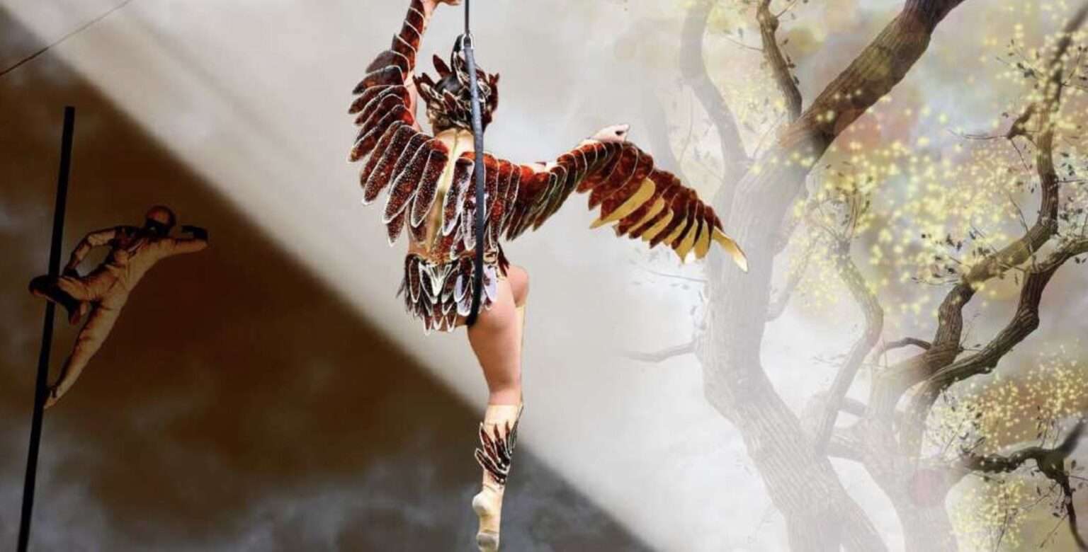 La locandina di Envol, il nouveau cirque di Les Farfadais del 5 e 6 agosto 2025 a Bardonecchia (c) Comune di Bardonecchia e Turismo Torino