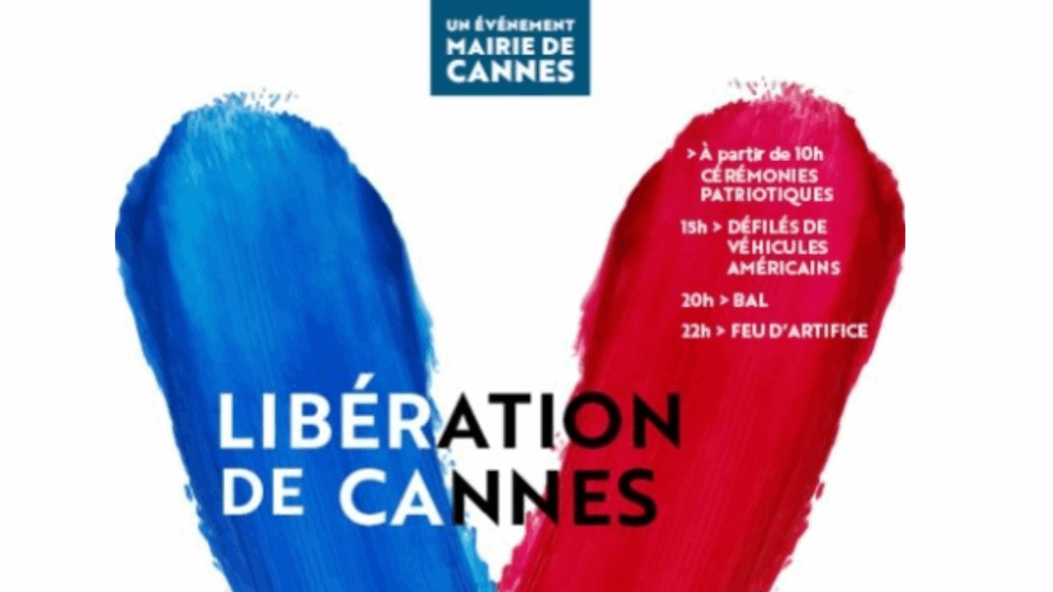 Extrait de l'affiche de 2025 pour la célébration de la libération de cannes