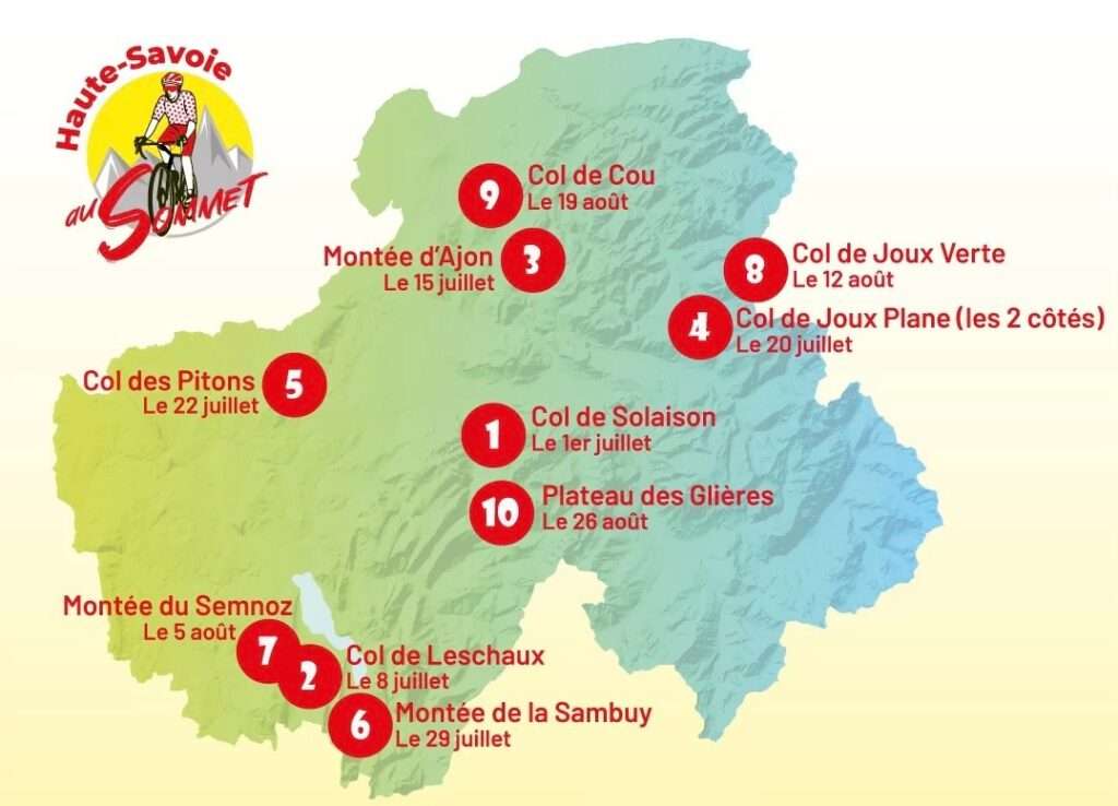La carte (c) Département de la Haute-Savoie