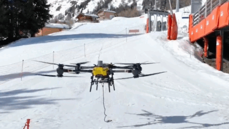 Un drone de TCS en service (C) TCS Drone Services