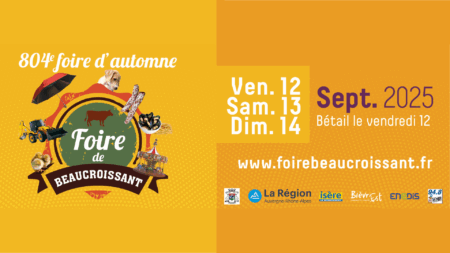 Affiche de la Foire de Beaucroissant en septembre 2025