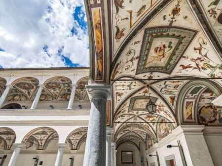 Affreschi sulle volte a palazzo Roncas (c) Regione autonoma Valle d'Aosta