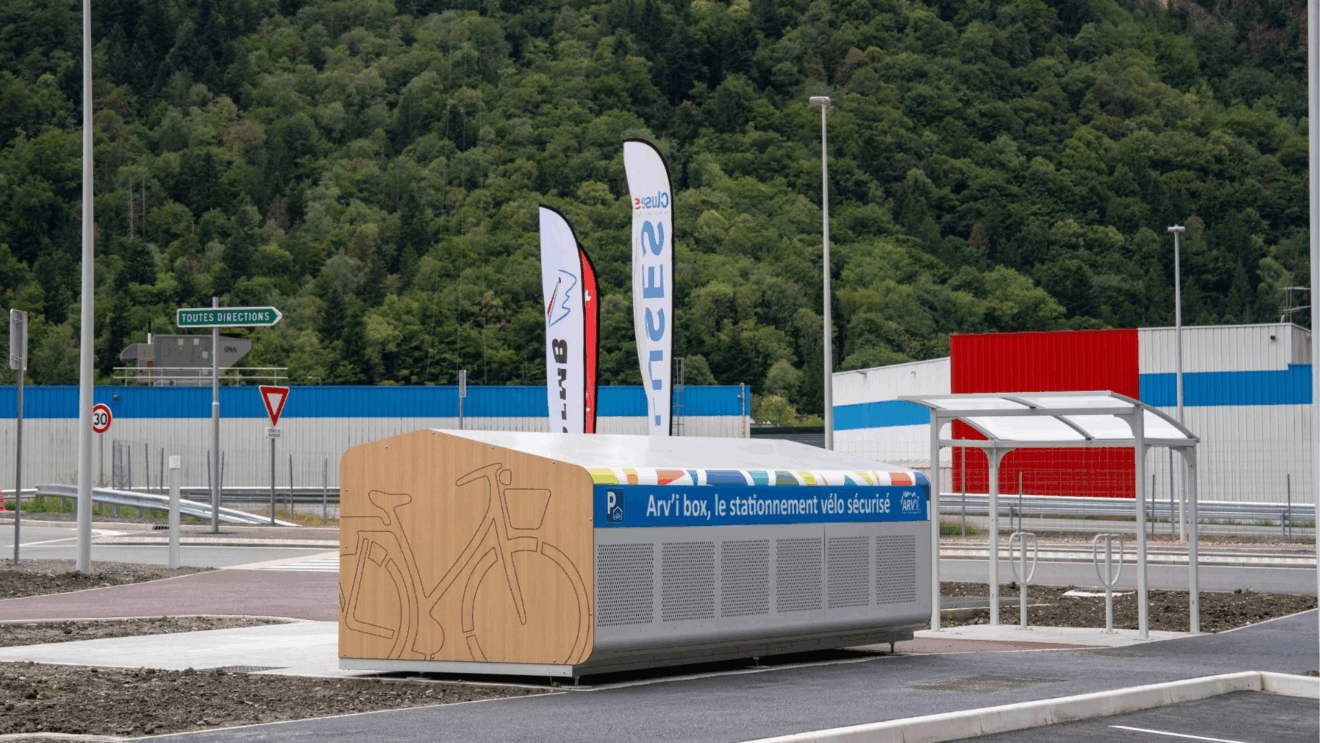 Box de vélo sécurisé à Cluses (c) Département de la Haute Savoie