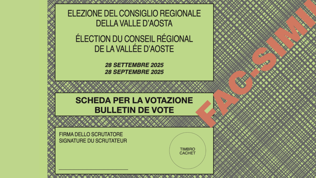Élection Vallée d'Aoste Elezioni Valle d'Aosta 2025