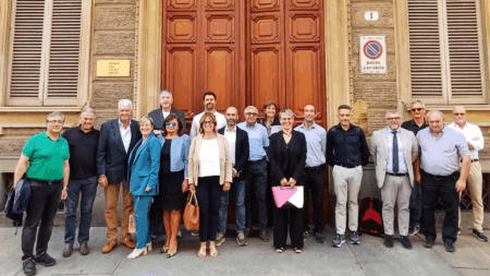 I firmatari per il Distretto del Cibo della Pianura del Canavese e della collina di Torino, il 16 settembre 2025 a Torino (c) Città metropolitana di Torino