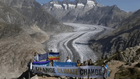 La Carovana dei ghiacciai 2025 sulle Alpi, La Caravane des glaciers 2025 dans les Alpes (c) Legambiente