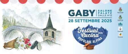 Festival della cucina popolare alpina a gaby, il flyer