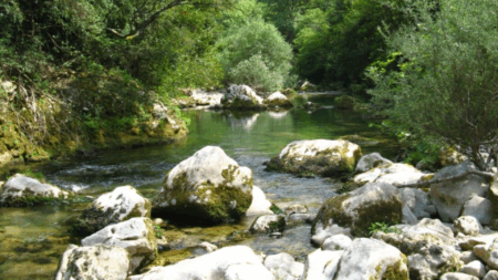 La Siagne, oggetto di monitoraggio del nuovo bollettino sull’acqua nelle Alpi Marittime, La Siagne, objet de surveillance dans le nouveau bulletin sur l'eau dans les Alpes Maritimes (c) CC BY-SA 2.5, Patrick Rouzet, Wikimedia Commons