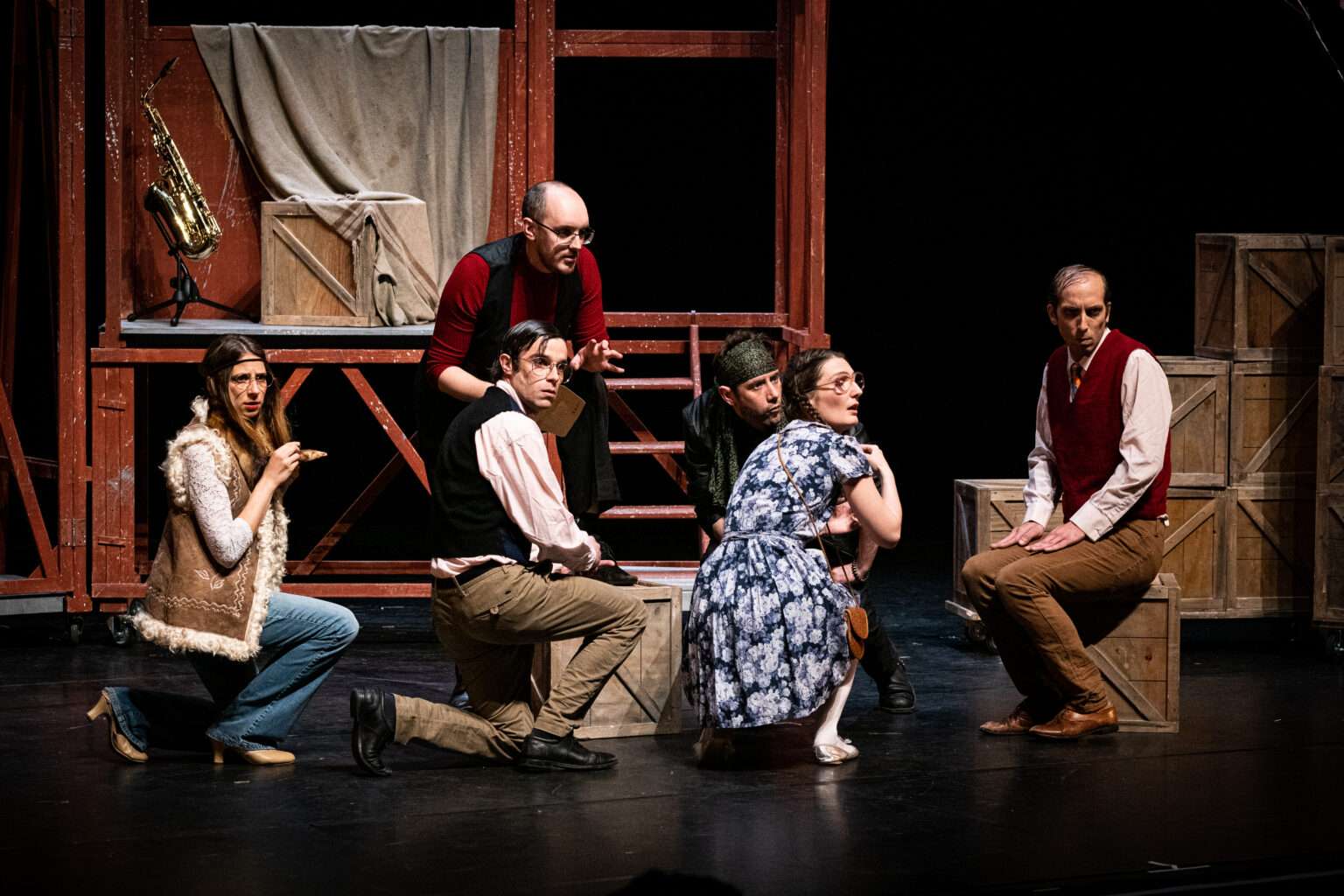 Ni mégère ni apprivoisée, une des scènes (c) Compagnie Alegria Région autonome Vallée d'Aoste