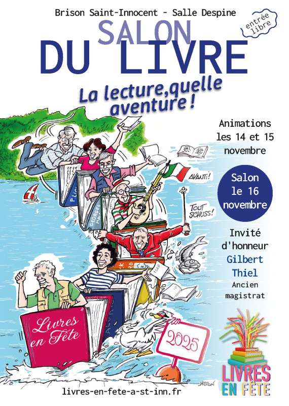 Affiche du salon du livre de brison saint innocent (c) georges million
