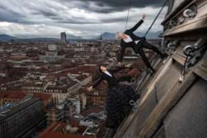 Riccardo Ghilardi, “Piano sequenza, la Mole”; Riccardo Ghilardi « Plan séquence, la Mole » (c) Gallerie d’Italia