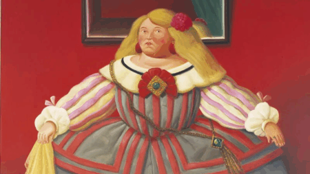 Fernando Botero al Forte di Bard, Fernando Botero au Fort de Bard (c) Da Velásquez, 2006, olio su tela - Proprietà Fernando Botero Foundation