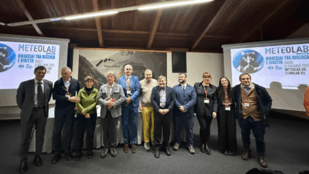 La foto di famiglia al convegno di Bard sui ghiacciai (c) Forte di Bard