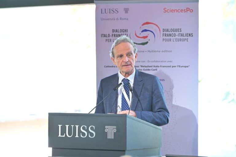 Al quarto anniversario del Trattato del Quirinale, i dialoghi italo-francesi a Roma Marc Lazar ai dialoghi italo-francesi del Trattato del Quirinale (c) Luiss