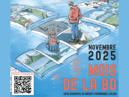 Novembre en Provence est le mois de la bande dessinée Mois de la bande dessinée provence agglo 2025, extrait de l'affiche