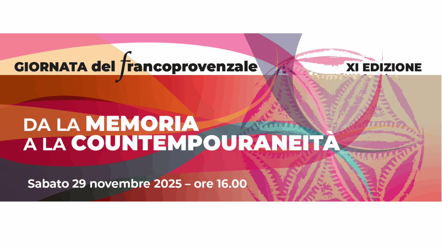 locandina XI Giornata francoprovenzale Cantoira 29 novembre 2025