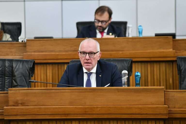 Renzo Testolin Presidente della Regione Valle d'Aosta, il 6 novembre 2025