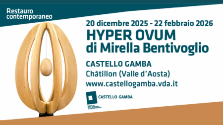 Hyperovum di mirella bentivoglio al castello gamba, in valle d'aosta