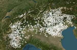 La mappa interattiva delle lingue alpine, La carte interactive des langues alpines (c) AlpiLinK