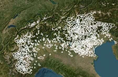 La mappa interattiva delle lingue alpine, La carte interactive des langues alpines (c) AlpiLinK