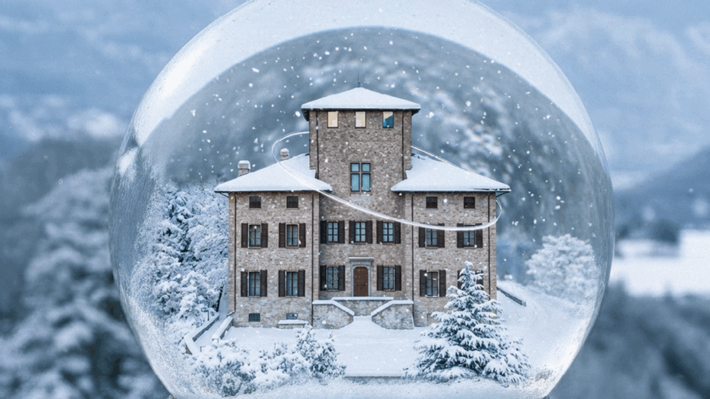 Il castello gamba a châtillon nell'immagine prodotta da creostudio (c) regione autonoma valle d'aosta