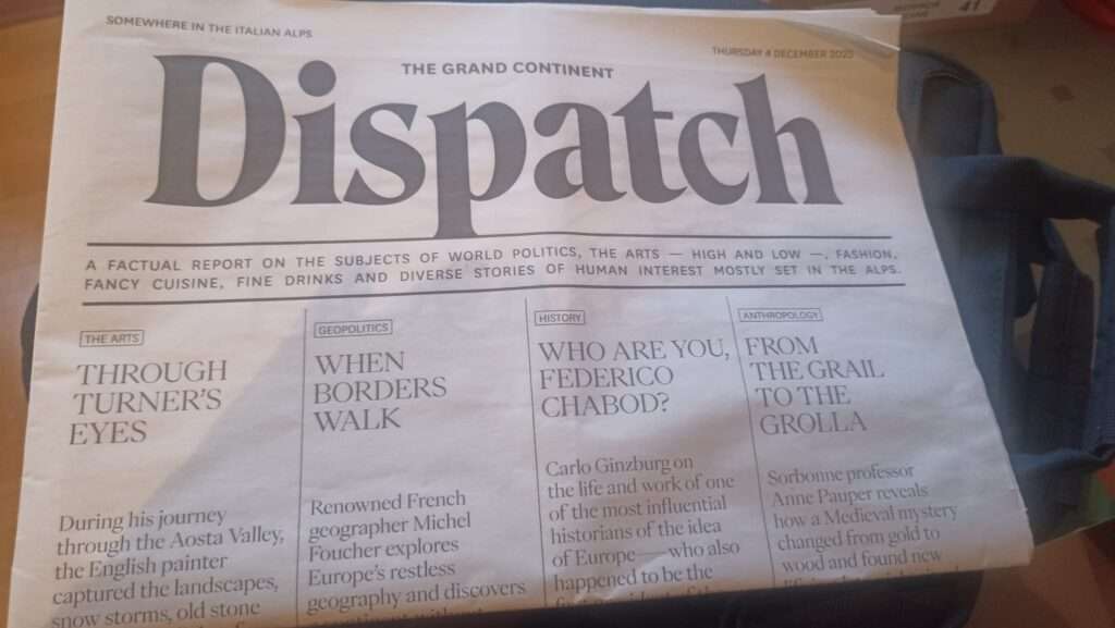 Il tabloid di cortesia e in inglese in occasione del summit (c) nos alpes