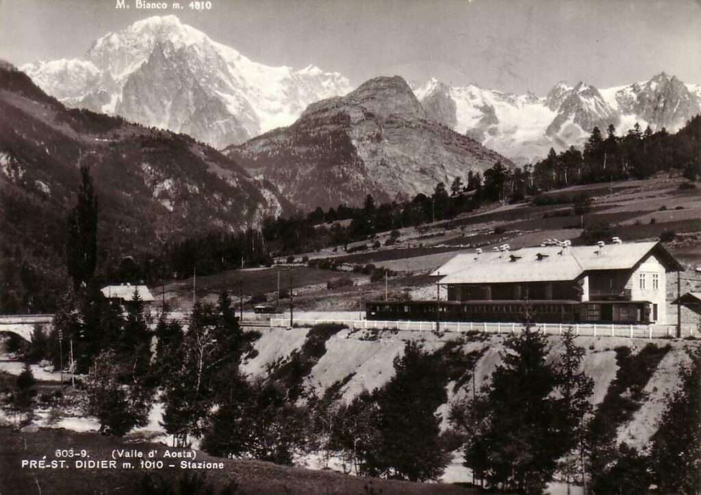 La stazione ferroviaria di pré saint didier nel 1930 (c) cc by sa 4 0 achillec39 wikimedia commons
