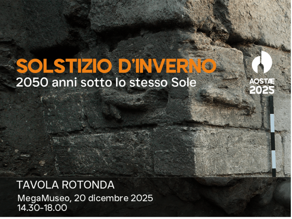 Tavola rotonda, solstizio d'inverno 2025 ad aosta, estratto dal flyer
