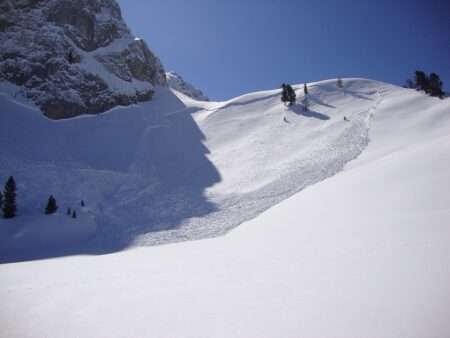 Un esempio di valanga (c) CC BY SA 4_0 Maurizio Ceol Wikimedia Commons