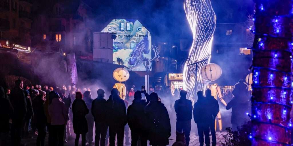 Un moment du Festival des lumières de Saint-Gervais (c )Boris-Molinier Mairie de Saint-Gervais