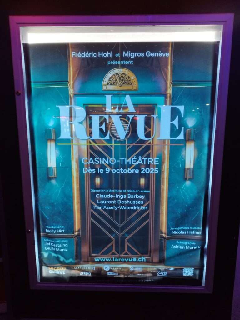 Affiche de la revue genevoise 2025