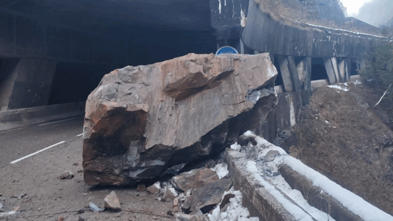 Éboulement dans les gorges d'Arly, le 30 novembre 2025 (c) Département de la Savoie