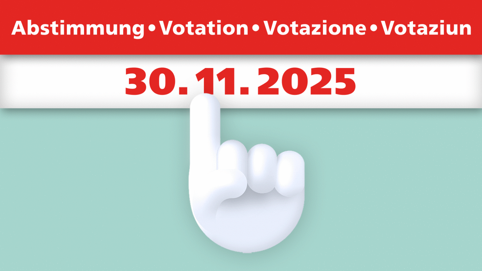 Un'immagine del voto popolare / referendum del 30 novembre 2025, sul portale dell'amministrazione federale svizzera