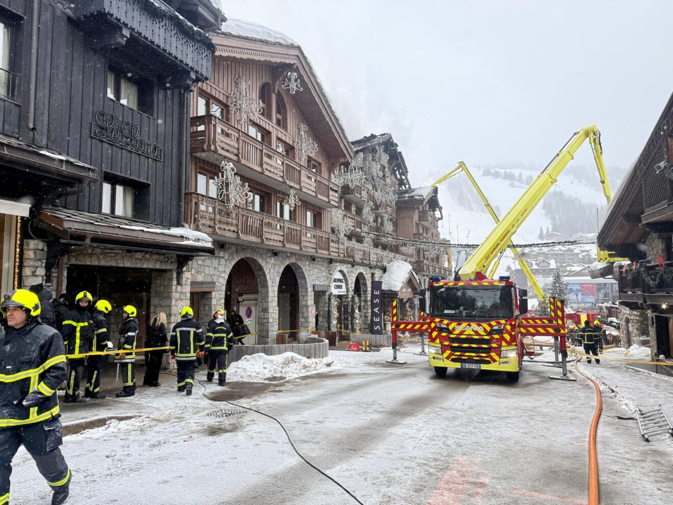 Le contexte de l'incendie à Courchevel, le 28 janvier 2026 (c) Préfecture de la Savoie