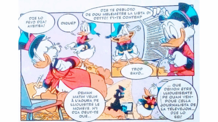 Un estratto da Topolino del 14 gennaio 2026 con Papereun