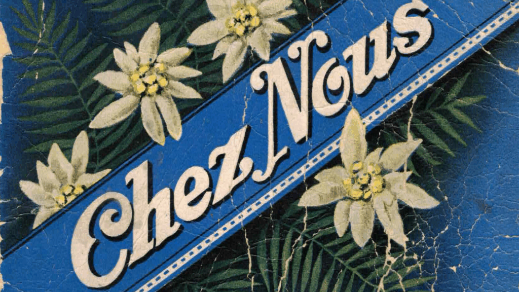 Un extrait de la couverture de Chez Nous, dans une version des années 50