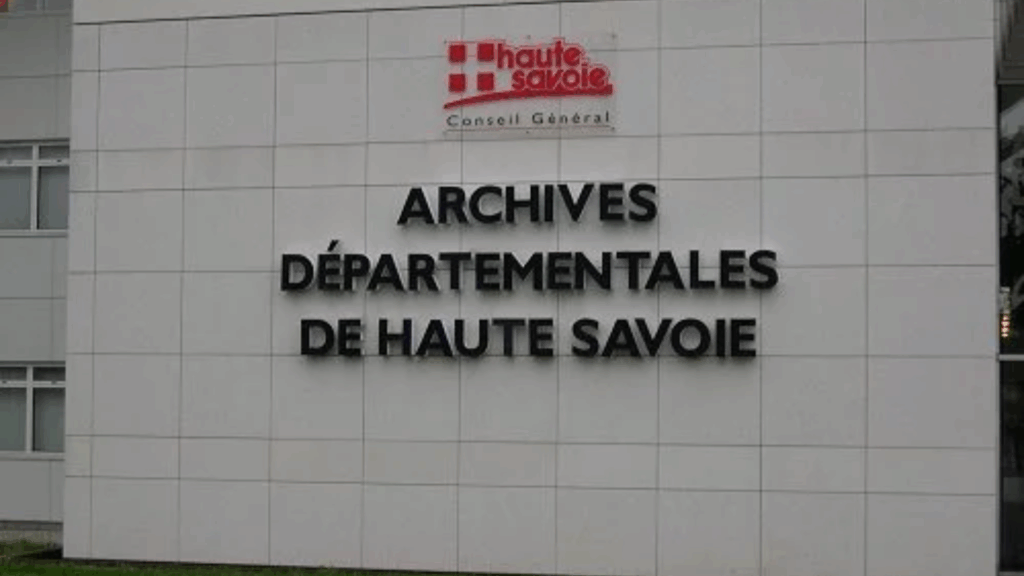 Archives départementales de Haute-Savoie (c) Département de la Haute-Savoie