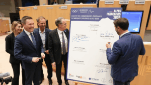 Le 14 avril 2025, au lancement de la société Solidéo, pour la livraisons des ouvrages olympiques 2030 (c) Région Auvergne Rhône-Alpes