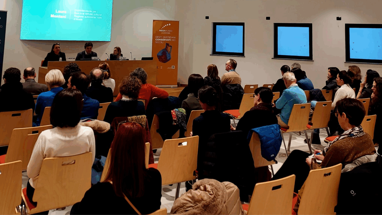 L'incontro su Abbonamenti Musei al Megamuseo di Aosta, il 18 febbraio 2026 (c) Regione aut. Valle d'Aosta