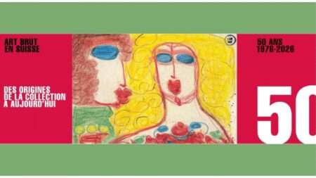 Un estratto della locandina della mostra a Losanna