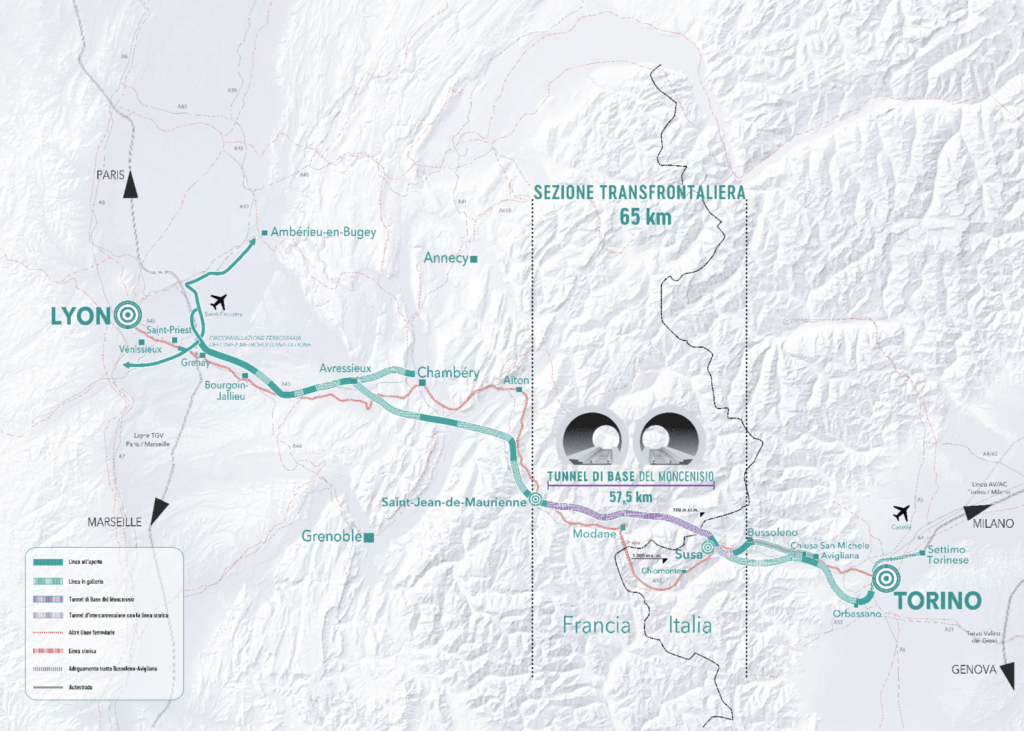 La sezione transfrontaliera (c) TELT