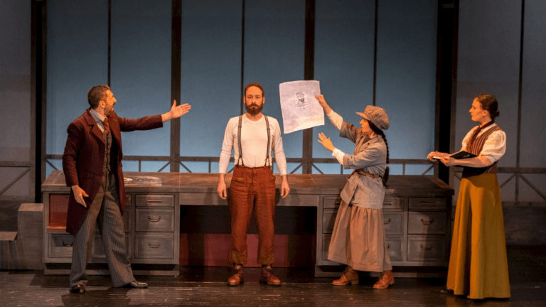 Une scène du spectacle "Les Téméraires" (c) Région Aut. Vallée d'Aoste