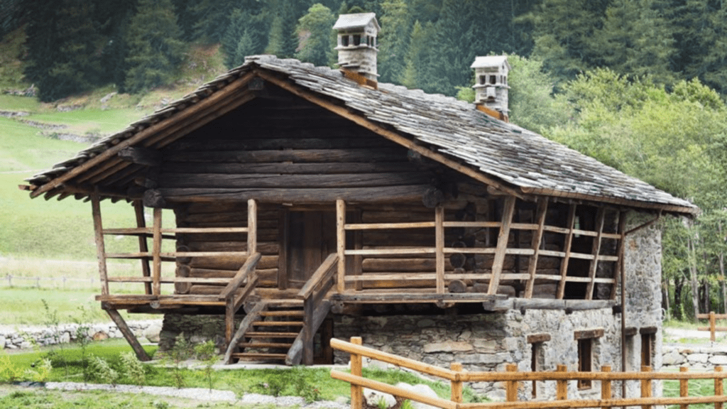 Walser Stadel in Gressoney (c) CC BY SA 4 0 Federicovalle82 Wikimedia Commons