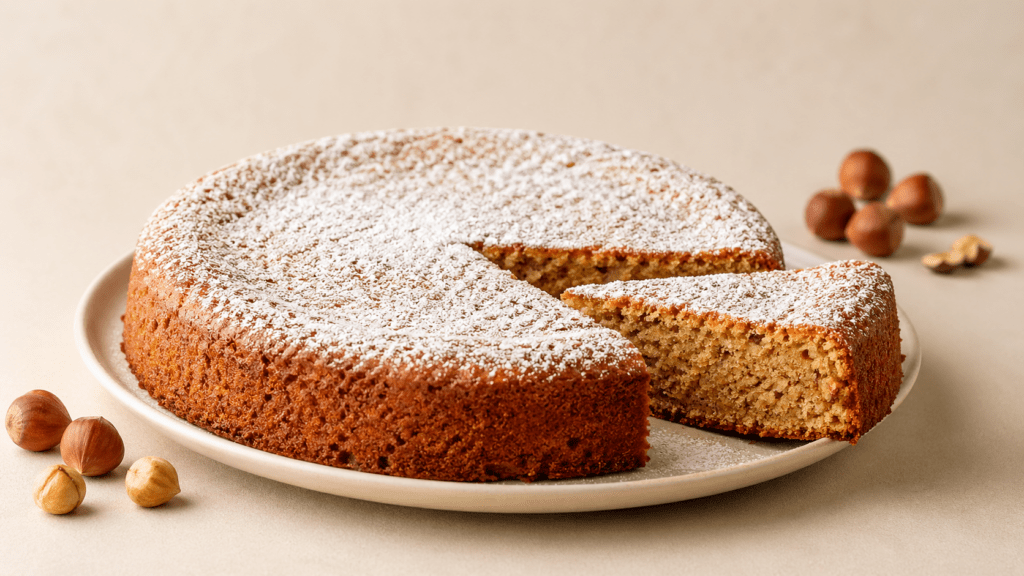 La Torta di nocciole delle Langhe, Le Gâteau de noisettes des Langhe