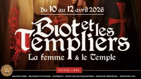 Extrait du flyer de la fête médiévale Biot et Les Templiers
