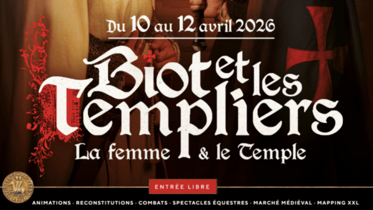 Extrait du flyer de la fête médiévale Biot et Les Templiers