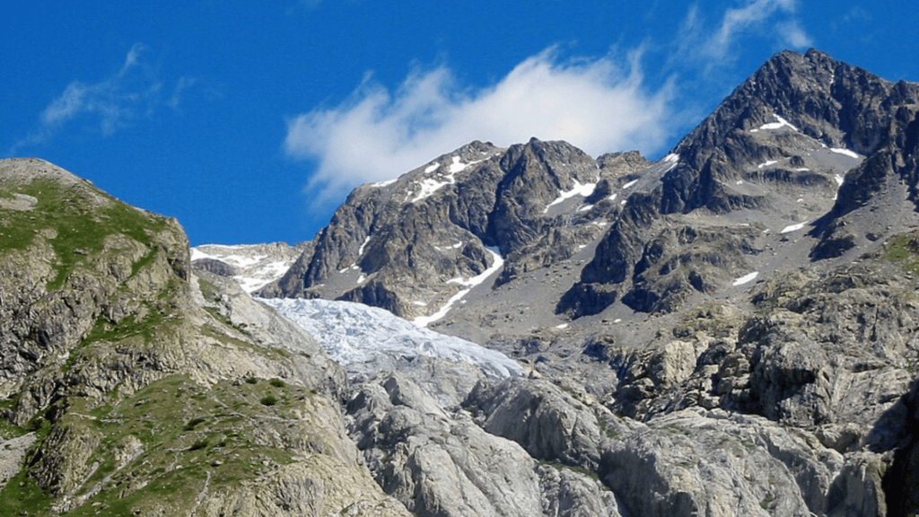 Glacier Blanc, Pic du Glacier d'Arsines (c) CC BY SA Tom Corser Wikimedia Commons
