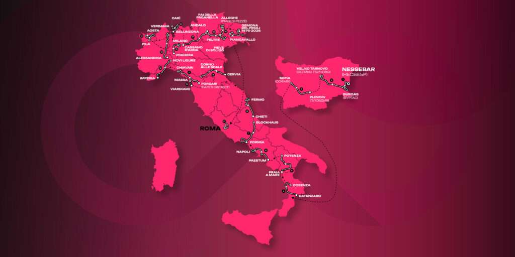 Le parcours (c) Giro d’Italia 2026
