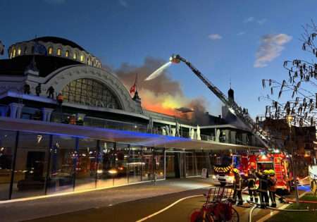 Incendie au Casino d'Évian-les-Bains, le 30 mars et le 1er avril 2026 (c) SDIS 74 Service Départemental d'Incendie et de Secours de la Haute-Savoie