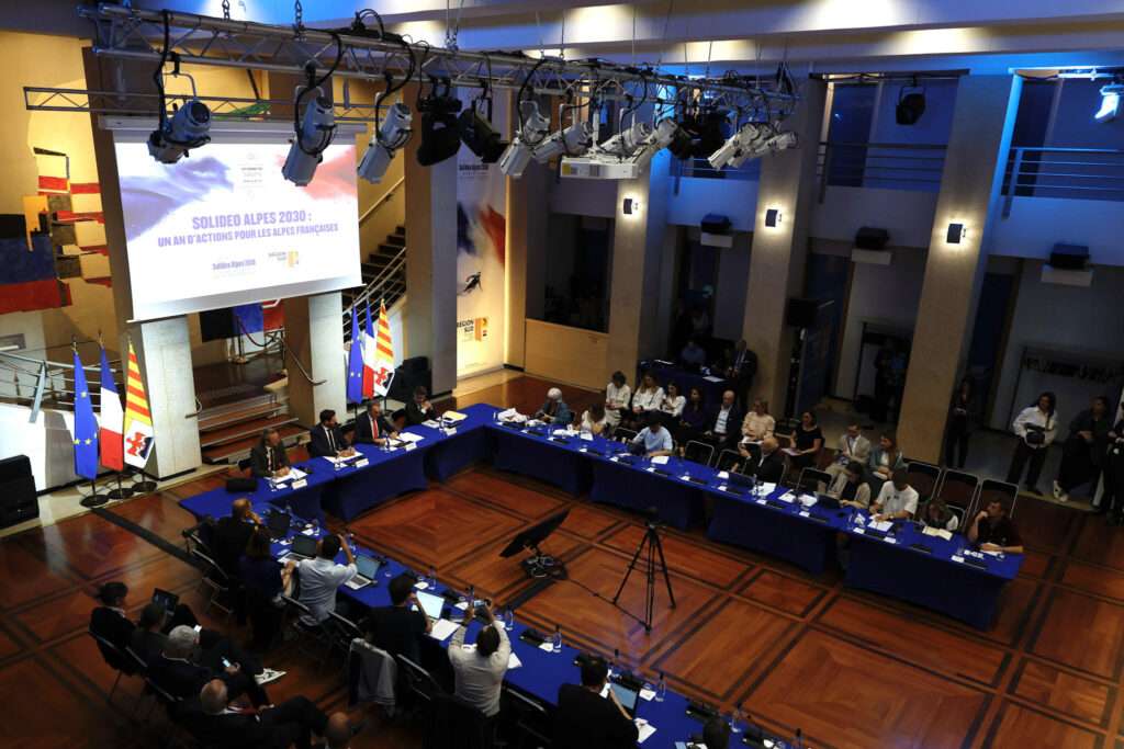 La conférence de presse Solideo et JO 2030 à Briançon, le 29 avril 2026 (c) Région Sud